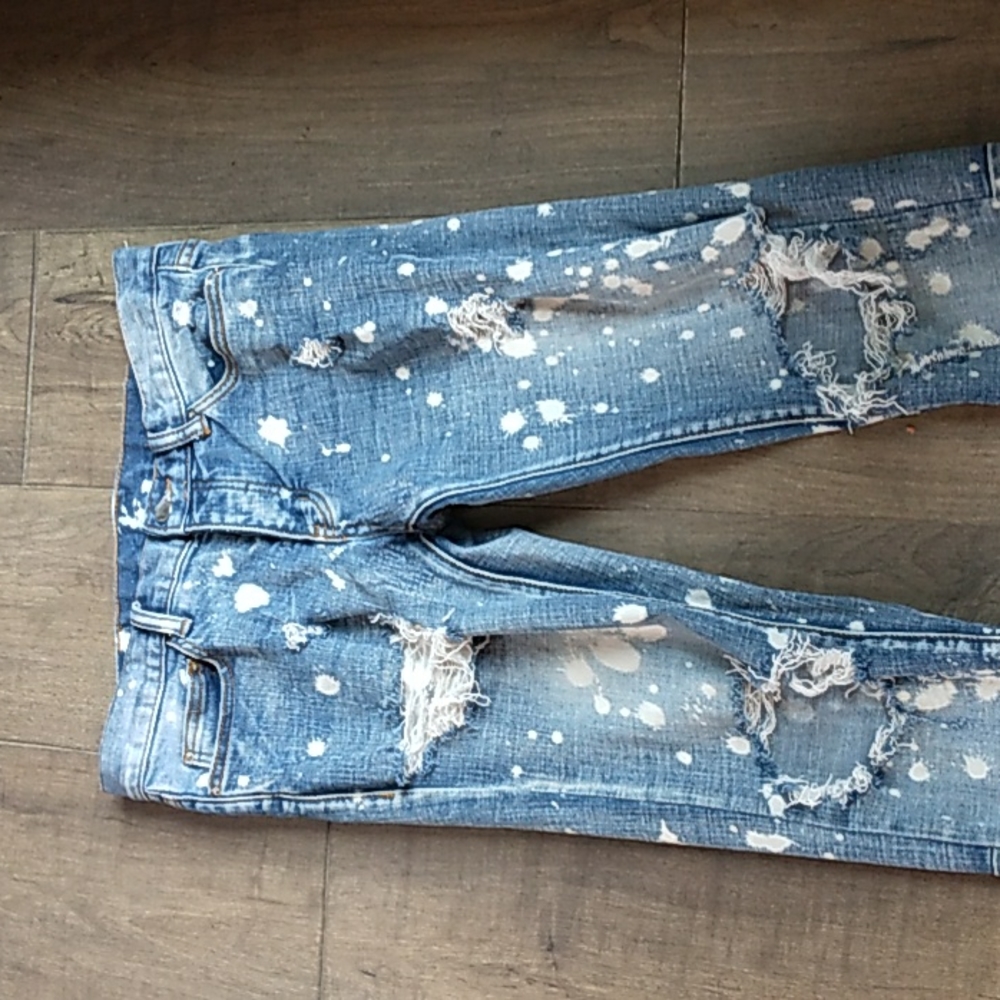 URBAN OUTFITTERS MNMI DESTROYED SKINNY JEANS 29X31